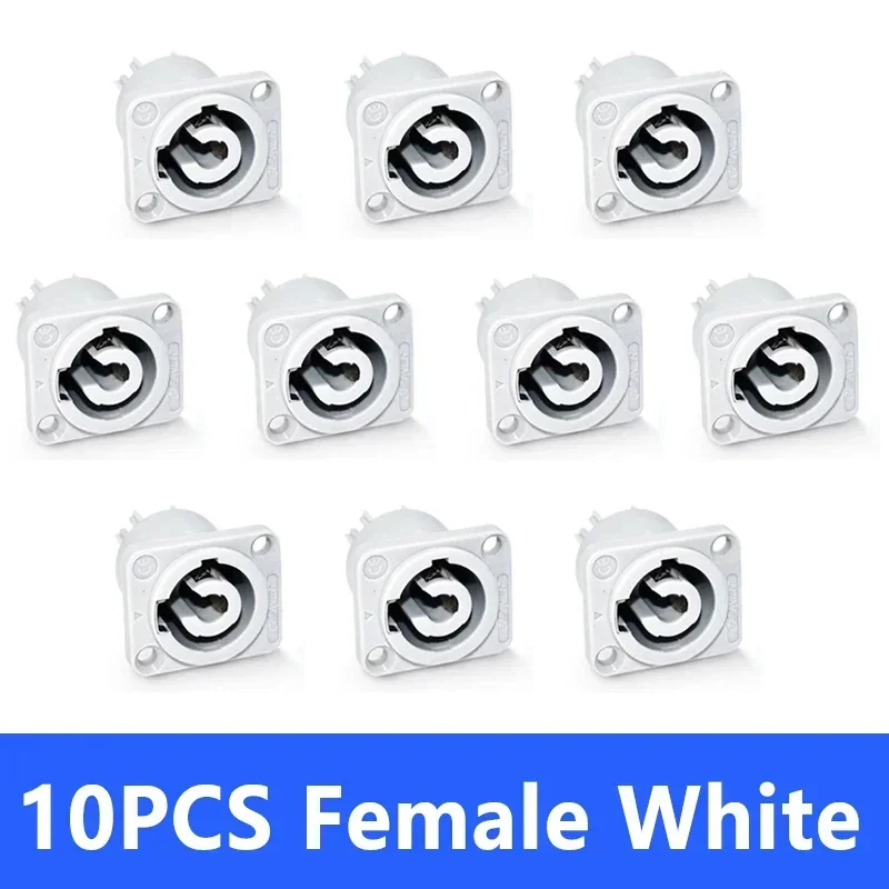 10Pcs Powercon XLR Stecker 20A Power Stecker Steckdose NAC3FCA NAC3MPA NAC3FCB 3Pin Stecker Buchse XLR Adapter Blau Weiß