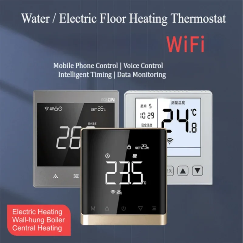 Smart Home Wifi Wireless Thermostat Gas Boiler Water Heating Matter Boiler Temperature Controller wifi Boiler Thermoregulator