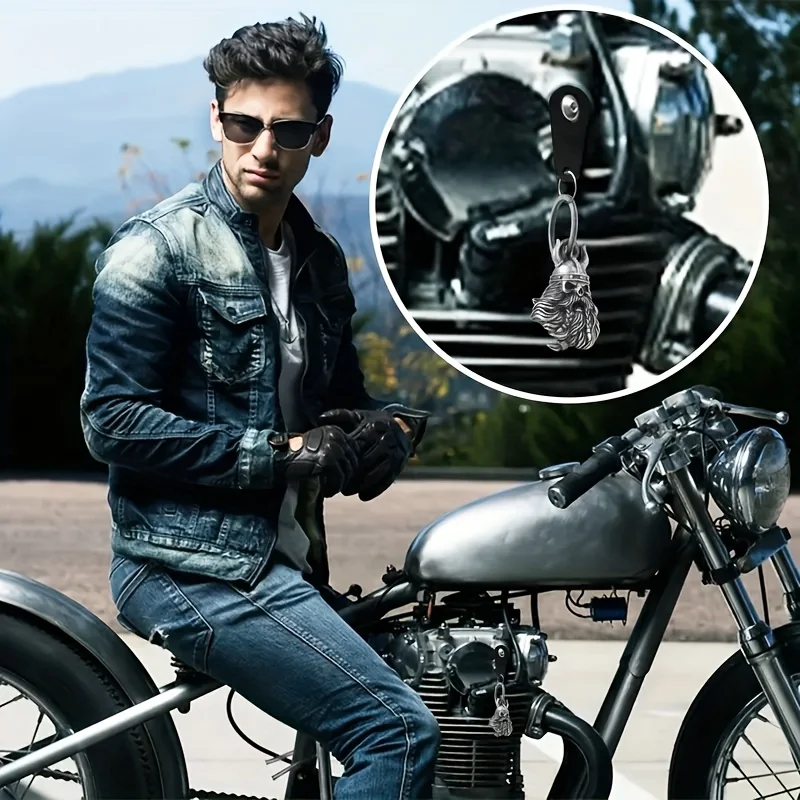 جرس جارديان بيل نورديك أودين جرس الذكور والإناث لراكبي الدراجات على شكل سلسلة مفاتيح، جرس ركوب الدراجات عالي التحمل، جرس روح الدراجة النارية