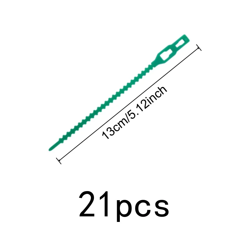 21Pcs13cmReusableFishbone Cable Tie SelfLockAdjustDesign Suitable forGardeningClimbing VinePlant、VineFlowersFixing DurablePla