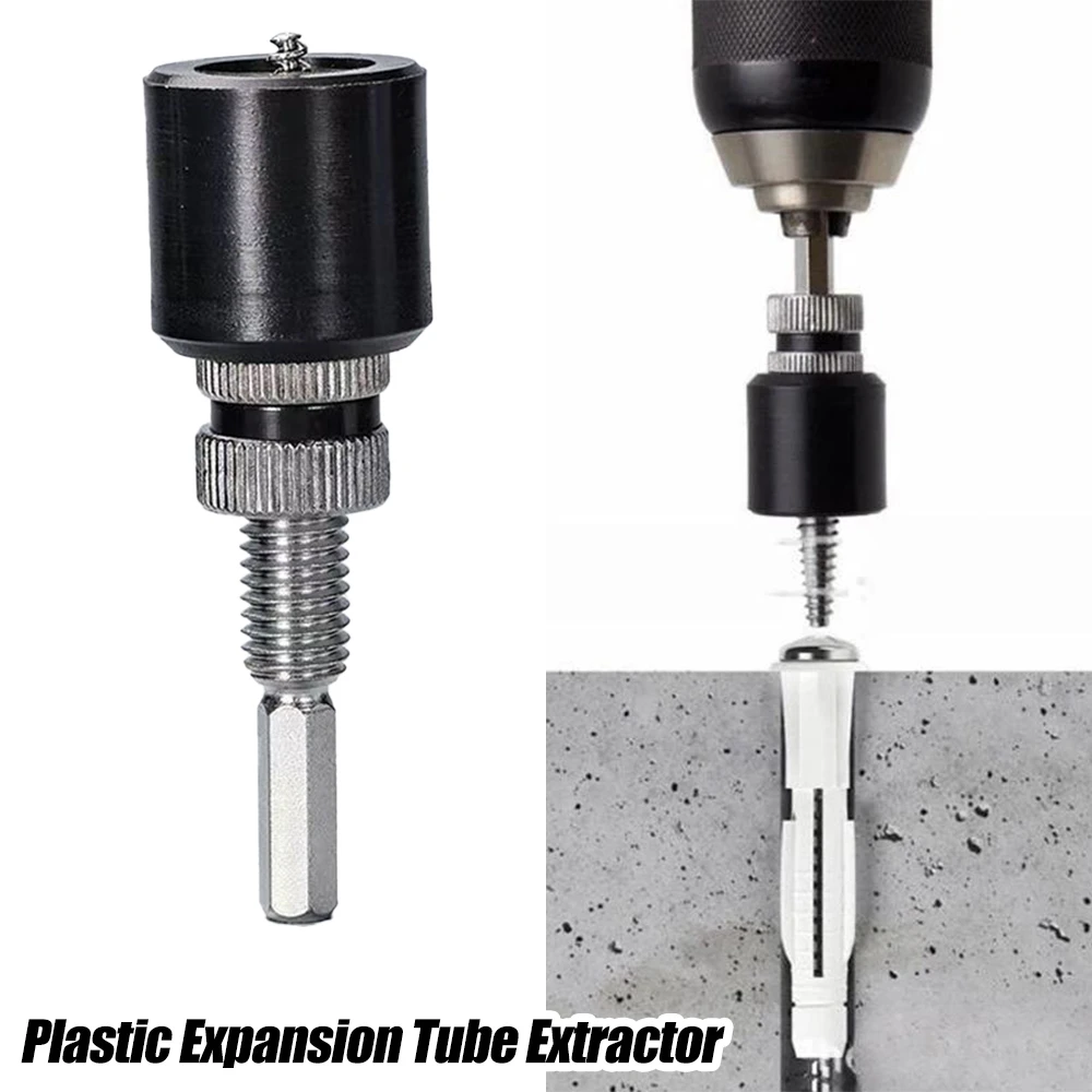 Plastic Expansion Tube Electric Extractor, Broken Screw Bolt Extractor, Remover Rubber Plug Thread Extractor, Hexagonal Handle