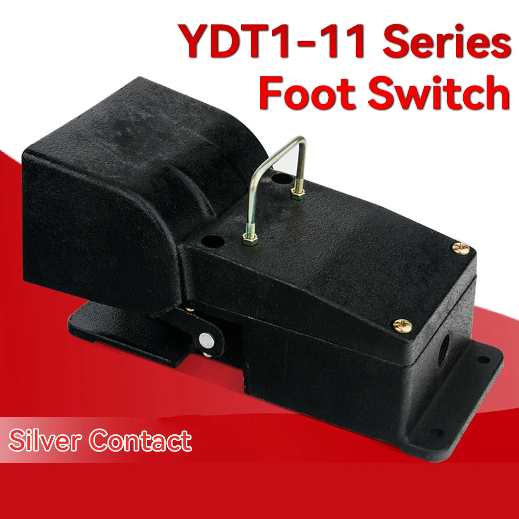 SPDT Foot Switch YDT1-11 Self Resetting Cast Iron Foot Pedal YDT1-12/14 Dedicated Foot Pedal For Machine Tool LT1-11