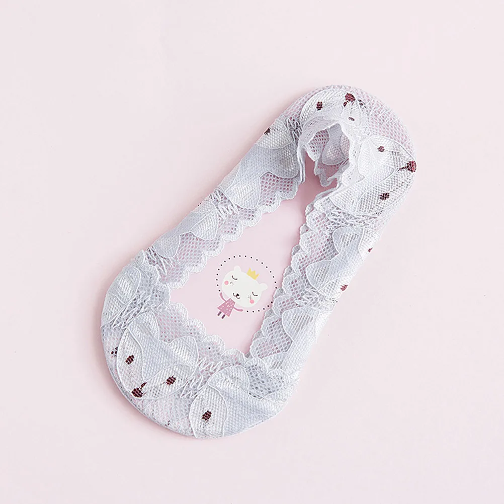 

3Pairs Anti-Slip Invisible Socks Girls Ankle Low Cut Breathable Sweat Absorb Summer Wear Invisible Socks