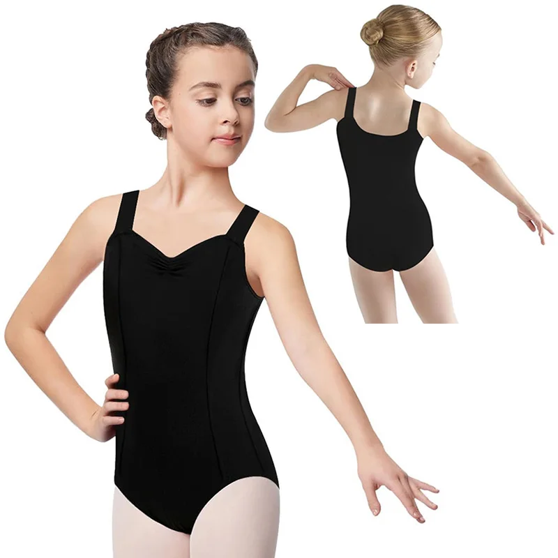 Girls Sleeveless Princess Camisole Ballet Dance Leotard for girl Gymnastics Dance Tank Tops with Soft Lining Dance Leotards