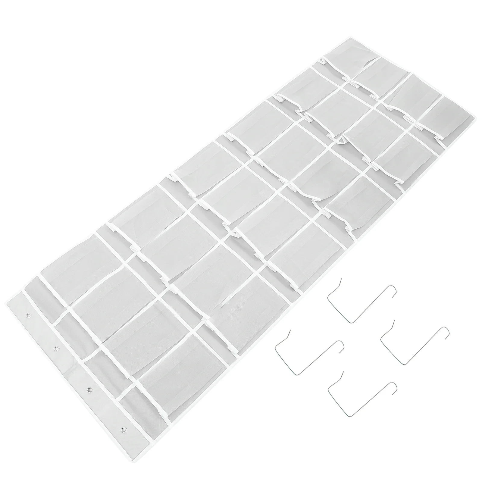 

1Pcs Hanging Pouch Bag Wall Mounted Storage Bag with Multiple Pockets for Bathroom Kitchen Bedroom Door Back Organizer Home