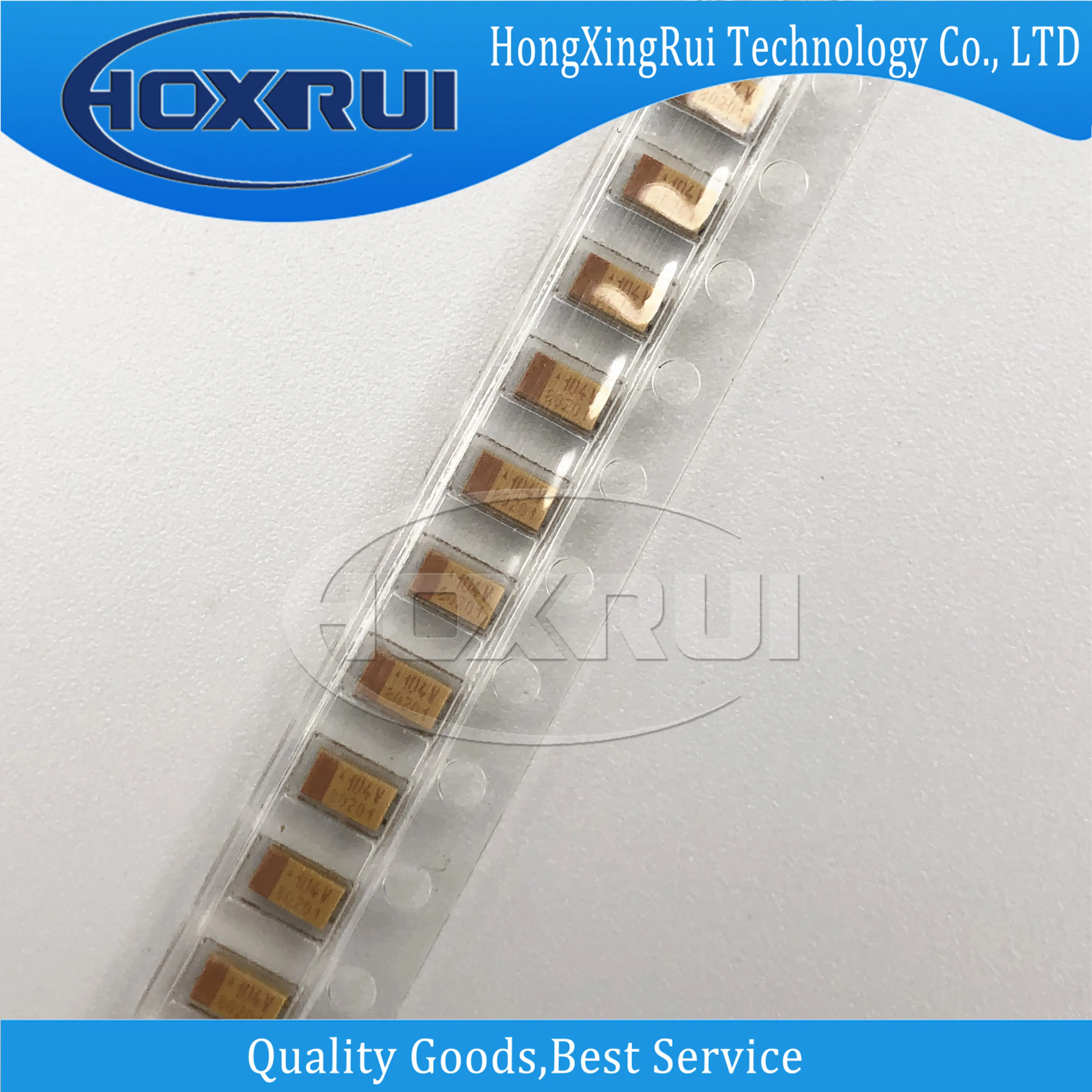 10 PCS/LOT, TAJA104K035RNJ,SMD，A 0.1UF,35V,1206,± 10%,tantalum capacitor，