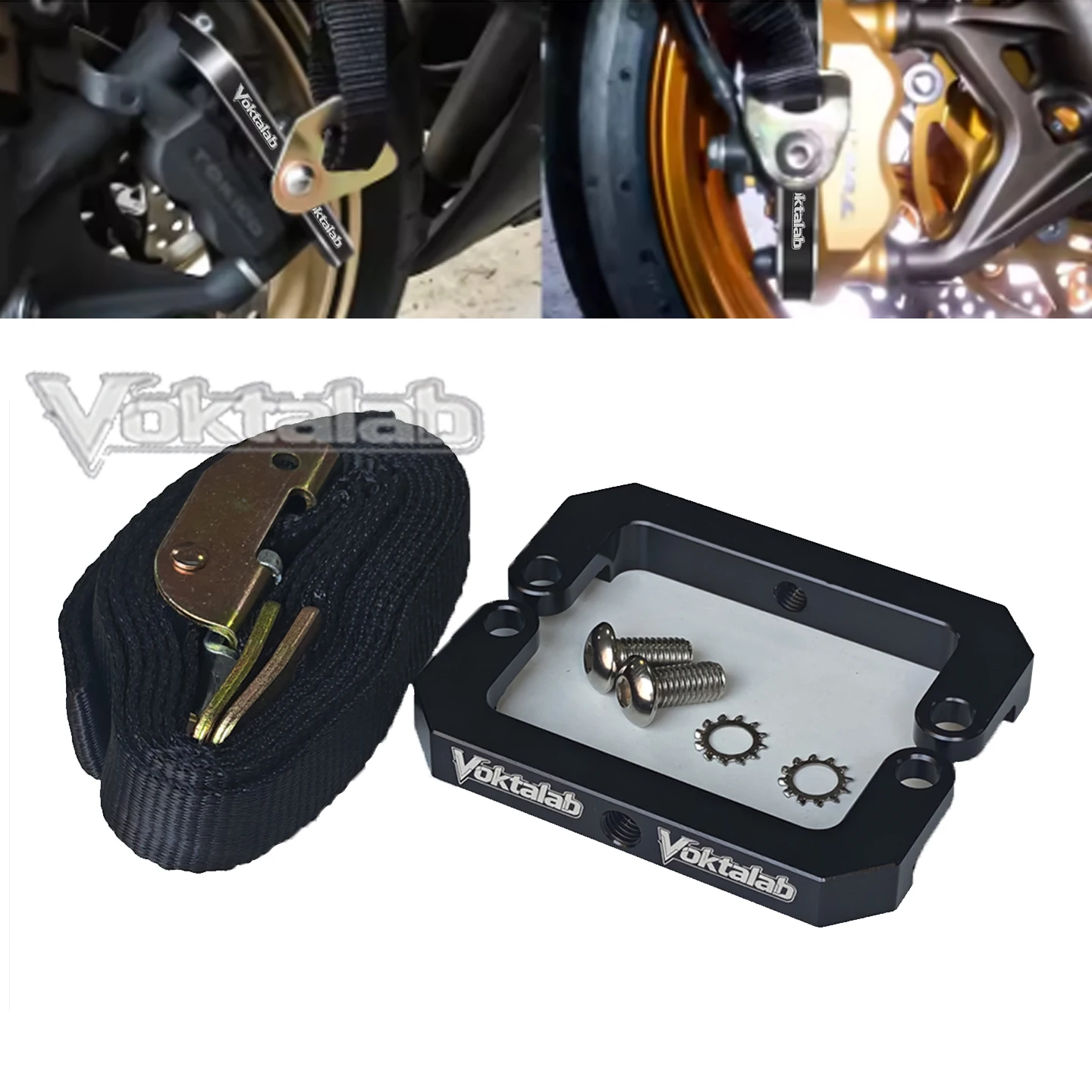 For Suzuki GSXR1000 GSX-R1000 GSX1000R/RZ/X Motorcycle Accessories Adjustable Front Downforce Strap Bracket Kit Caliper Bracket