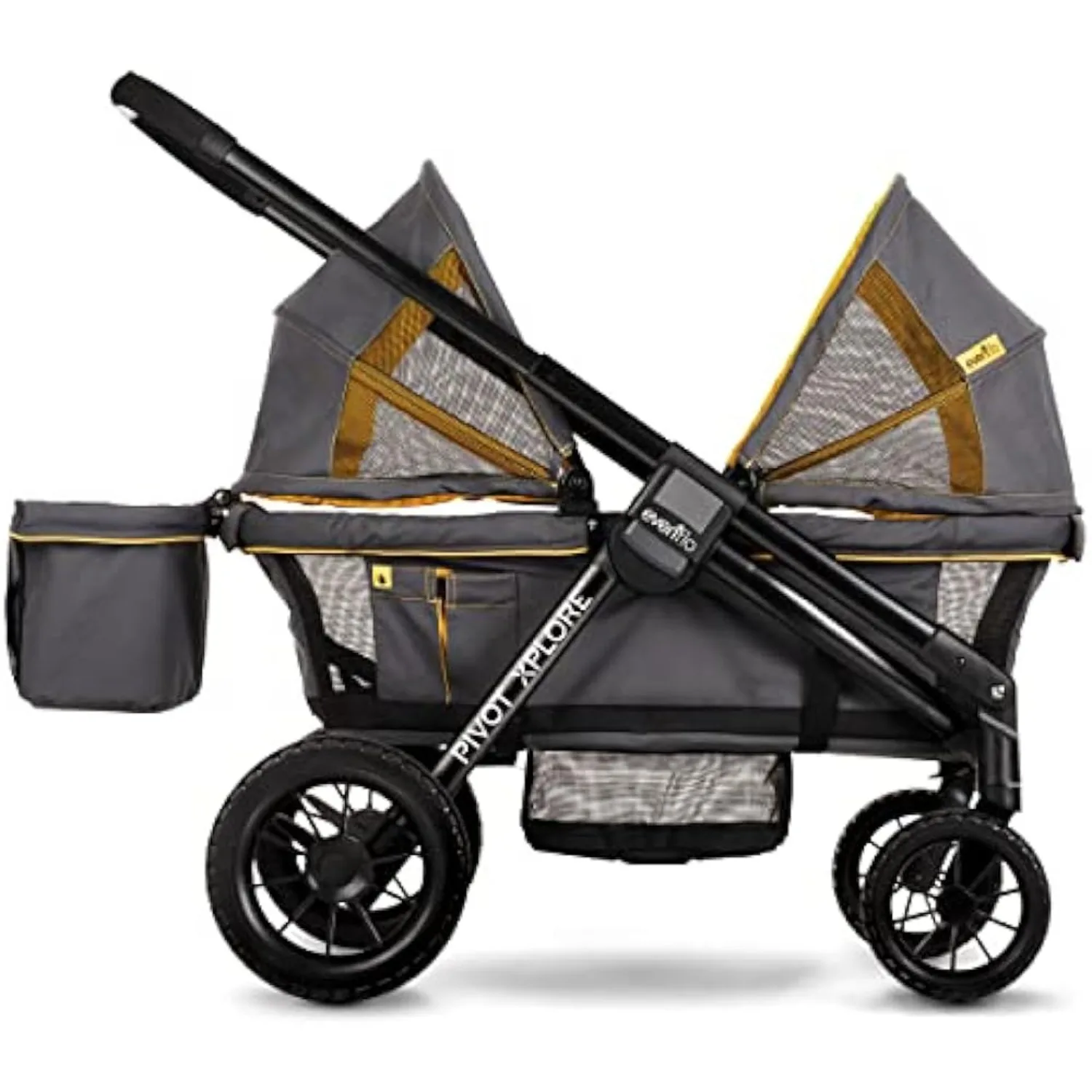 

All-Terrain Stroller Wagon (Adventurer Gray),Polyester, Rubber,Polyester,Metal,Assembled: 27 W x 39 H x 45 D inches.