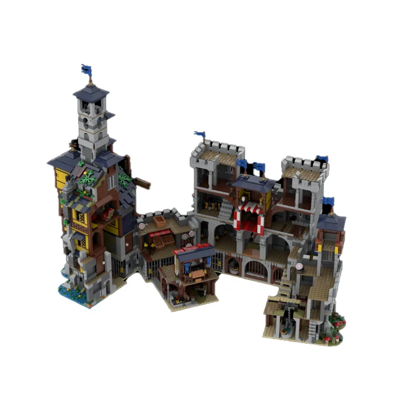 

MOC-122192 New Classic Sea Tower Castle Street Scene Building Block Model 6936 Parts Boys Children's Birthday Toy Gift