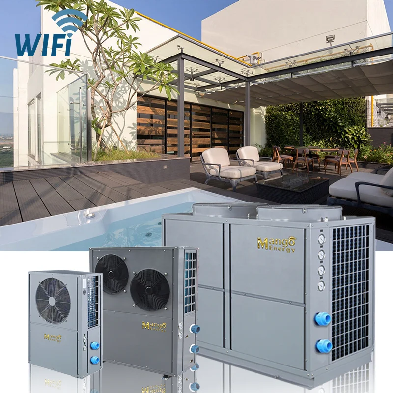 62 Kw Cold Gas R410A Solar Water Pump Heater Calentador De Agua Para Piscina Swimming Air to Water Heat Pump