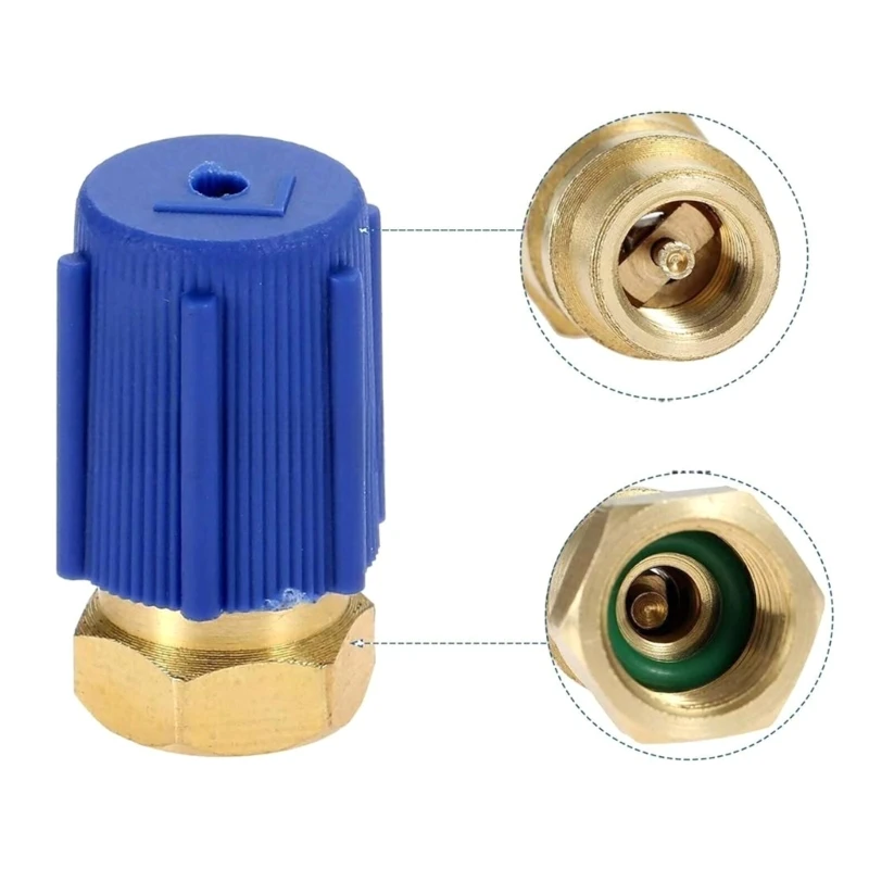 válvulas adaptación acondicionado, juego válvulas adaptación, adaptador R134A, envío directo