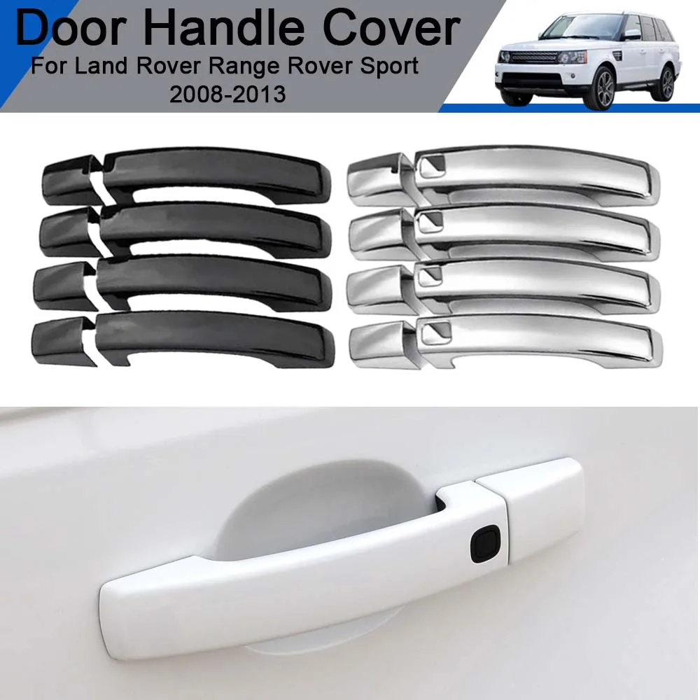

Cars Accessories Door Handle Cover For Land Rover Range Rover Sport 2008-2013 Glossy Black Chrome Silver Car Decoration Upgrade