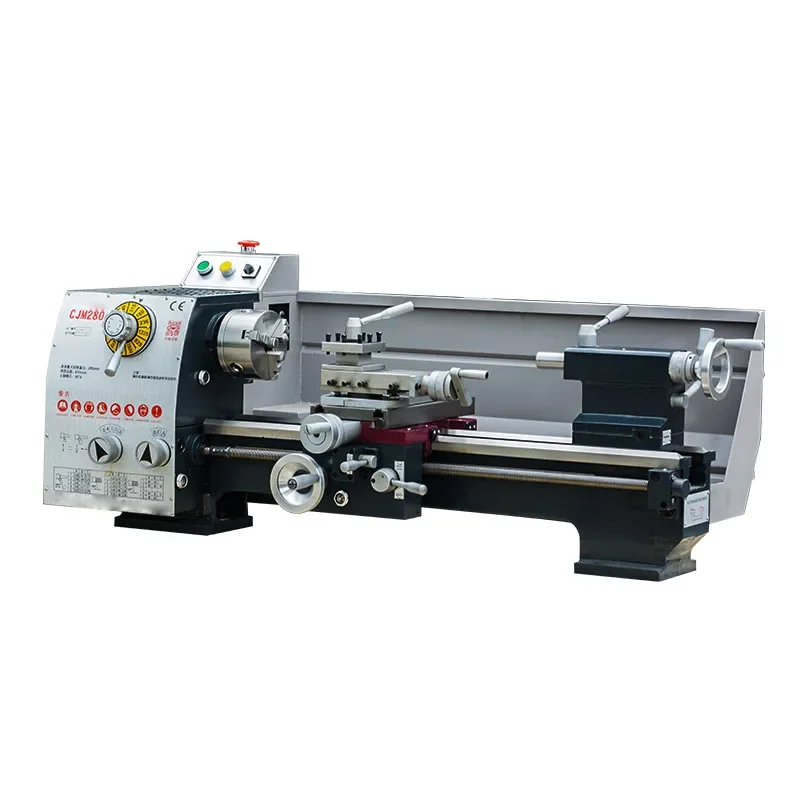 CJM280 Bench Lathe Industrial Machine Tool Small Bench Lathe Household Metal Machinery Machine Tool