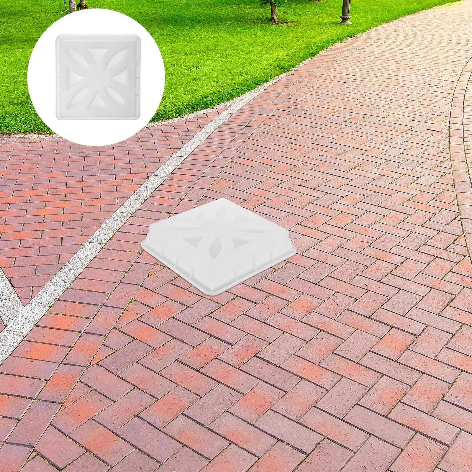 

Пластиковые формы для пустотелых цементных кирпичей 11.81x11.81x2.76 дюйма, многоразовые, для ландшафтного дизайна, мощения, декора стен патио, сада