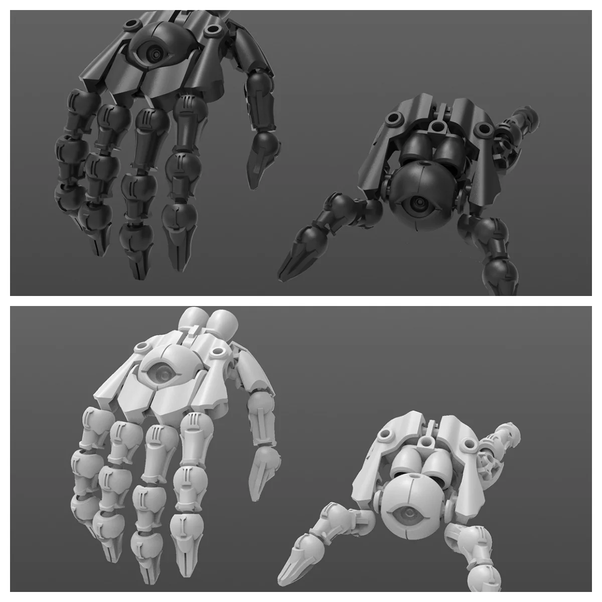 

HIPLAY Sheik Mainland 3 MIN PROJECT SERIES Metal White Sorcerer Hand (2 in 1) 1/60 Scale Assembly Model Kits