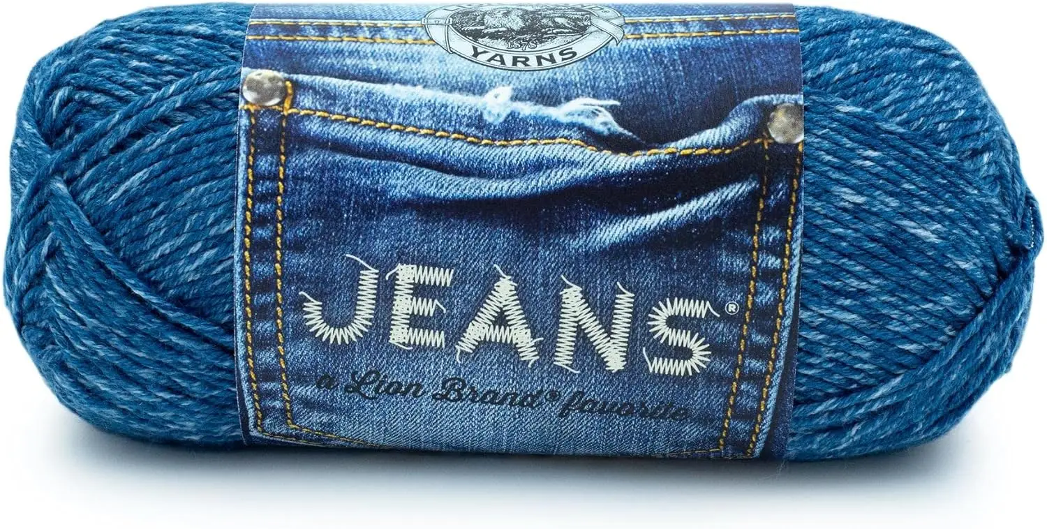 

Soft Jeans Yarn for Crocheting and Knitting, 100% Acrylic, Medium Weight, 246 Yards, Stonewash