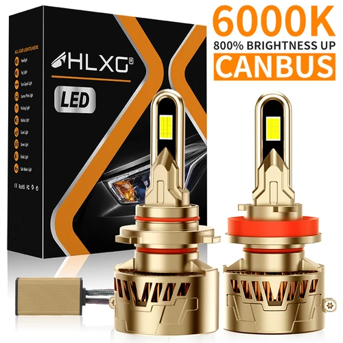 Imagen 1 del producto HLXG K5C H7 H4 faros Led CANBUS sin Error 880 881 H27 H11 H1 HB3 HB4 9005 9006 9012 HIR2 30 Uds 9054 CSP Turbo 12V luz antiniebla