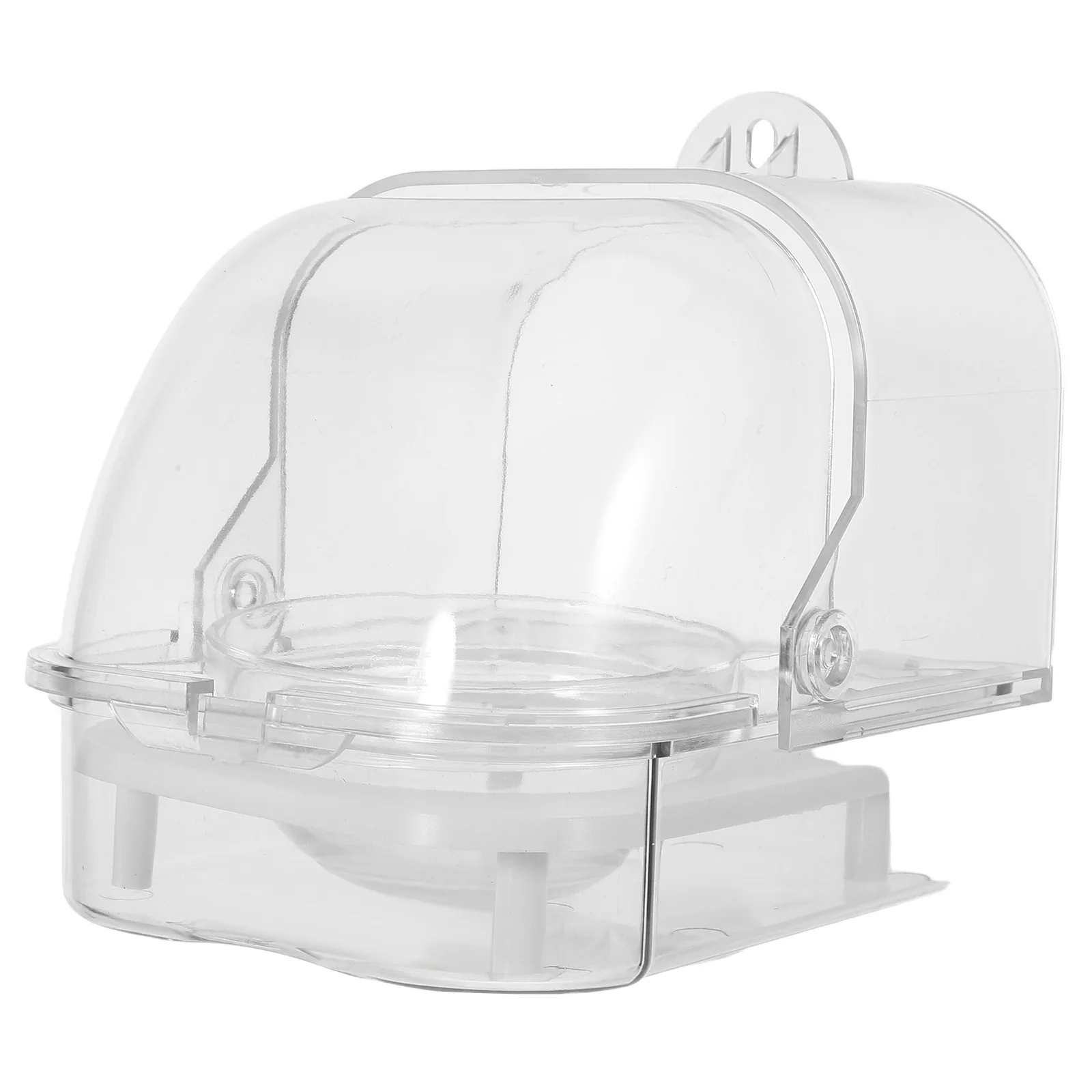 

Parrot Food Feeder Plastic Spill Proof Large Capacity Easy Clean Automatic Hanging Bird Cage Accessory Container