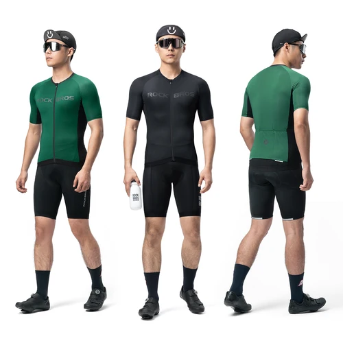 Imagen 2 del producto Camisetas de Ciclismo ROCKBROS para Hombre, Transpirables, de Secado Rápido, Reflectantes, de Manga Corta, para Bicicleta