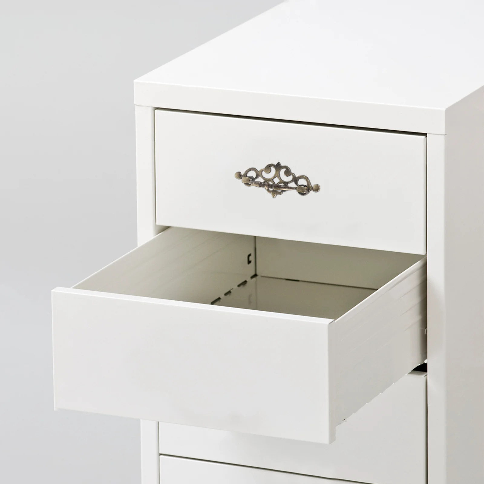 

Decorative Cabinet Pull Vintage Zinc Alloy Drawer Handle Retro Style Furniture Pull for Wardrobe Dresser Cupboard Closet