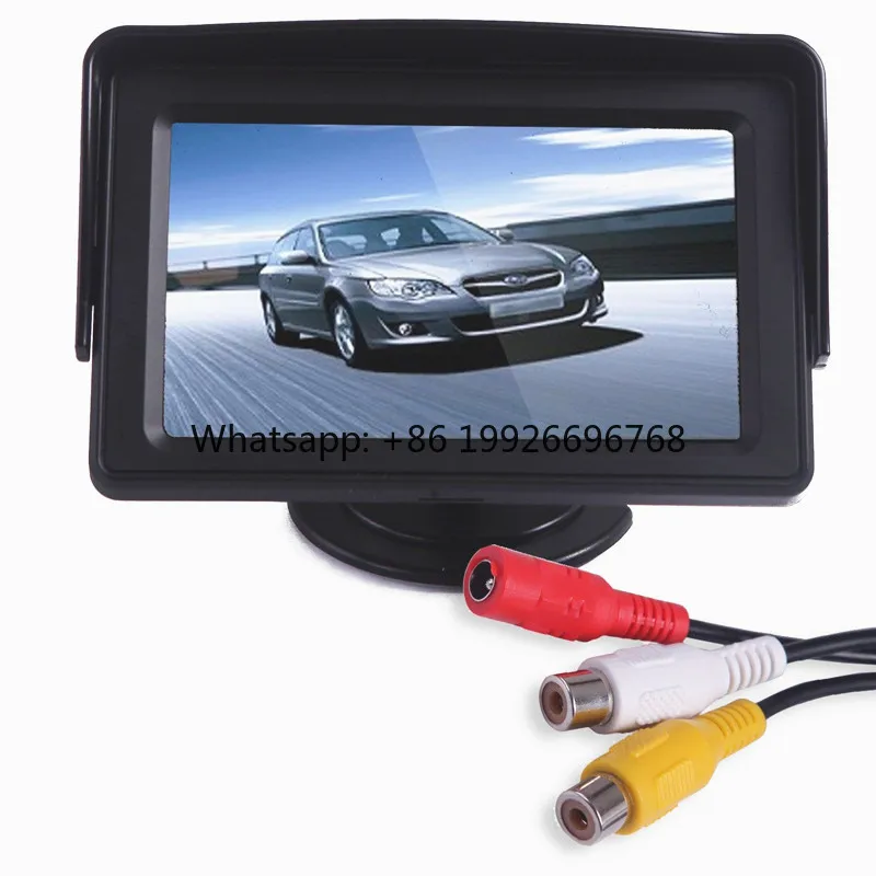 

4.3" Screen for Rear View Reverse Camera TFT LCD Display HD Digital Color 4.3 Inch PAL/NTSC with Suction Mount Car