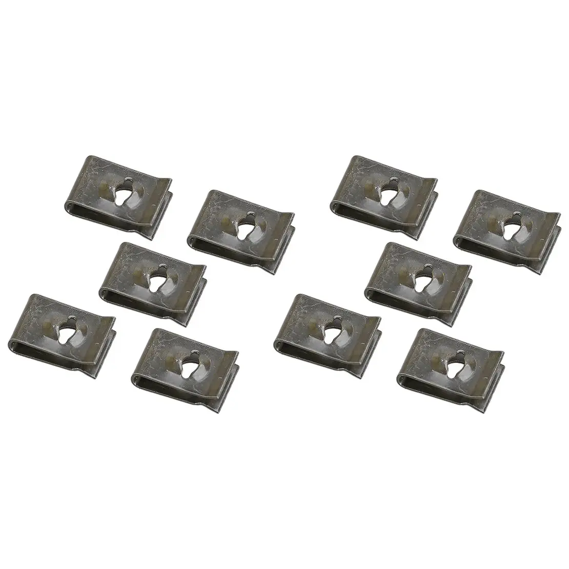 10Pcs Car Bumper Mud Flaps Interior Fender Trim Panel Wheel Well U-type Nut Clips Speed Fastener Retainer