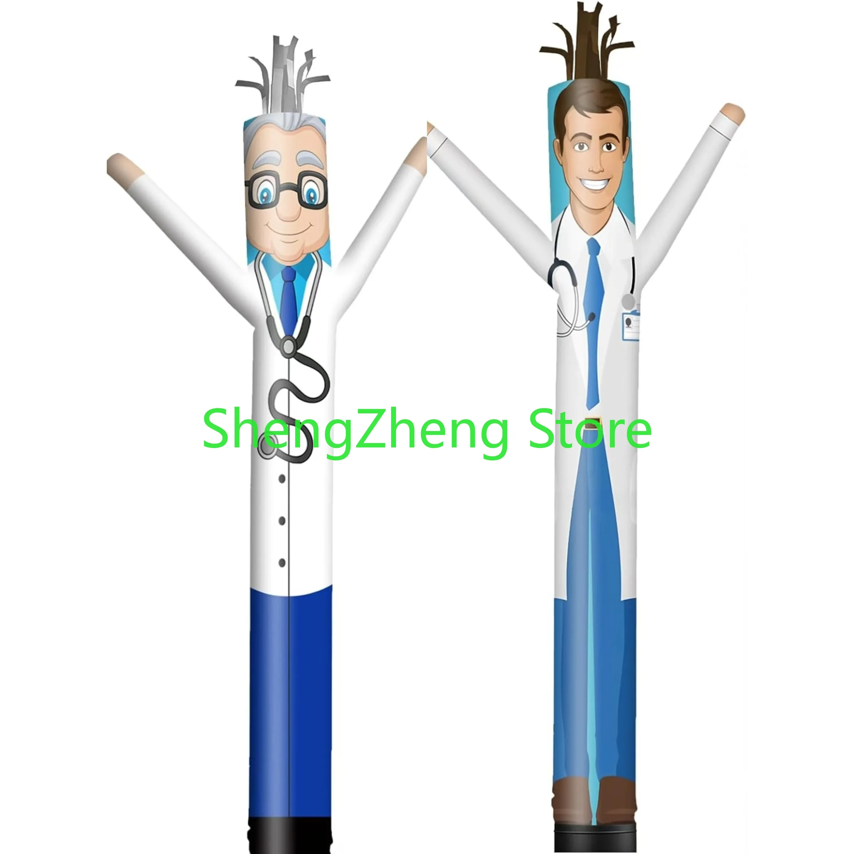 1Pcs 20FT Tall Doctor Inflatable Tube Man Wacky Wavy Dancing Guy for Outdoor Decoration (Blower Not Included)