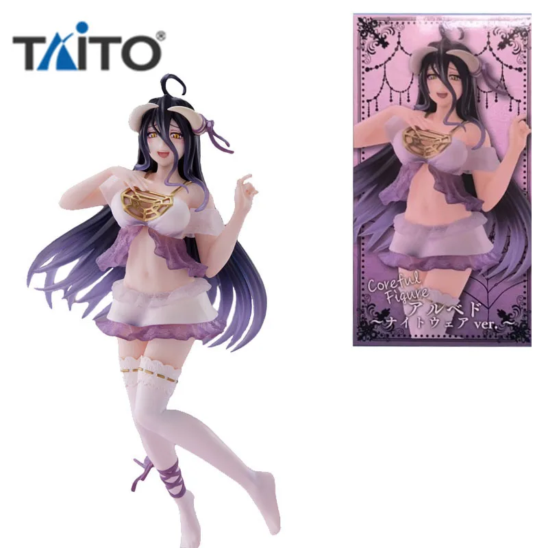 

TAITO Original Coreful Overlord 18cm Albedo Sleepwear Sexy Anime Action Figures Toys for Boys Girls Kids Gift