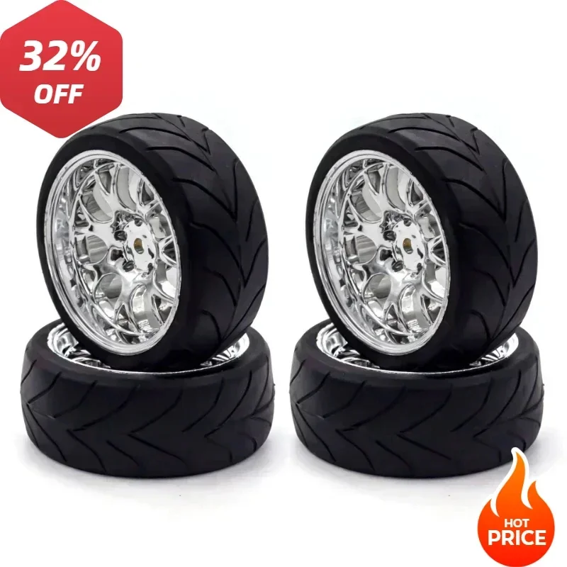 NEWFor Redcat HPI Tamiya يتجاوز RC بجولة سيارة HSP 144001 94123 94122 CS 4 قطعة 66 مللي متر 1/10 على إطارات الطريق والعجلات الحافات 12 مللي متر عرافة المحور