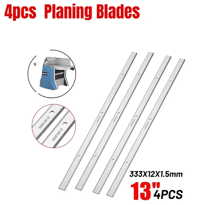 4 PCS Planer Blade HSS Set 13 Inch-1/2 Inch 4 Pcs/set 4* 4pcs/kit 4x Double Edge For Metabo DH330 DH316 Practical