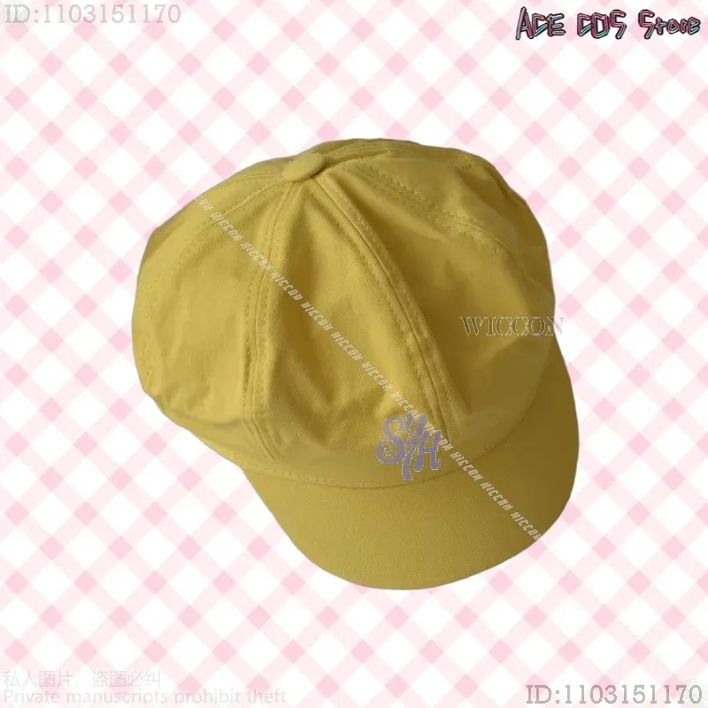 25COS أنيمي فيلم فقط بنين طفل تأثيري Kpop شيطان صودا البوب زي Kawaii جميل الساخن الوردي سترة تأثيري قبعة صفراء المرأة C