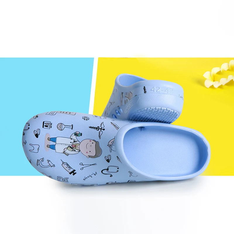 Sapato Médico Respirável Masculino e Feminino, Calçado para Sala de Operação, Chinelos Veterinários, Sapatos de Enfermagem, Tamancos Sanitários,