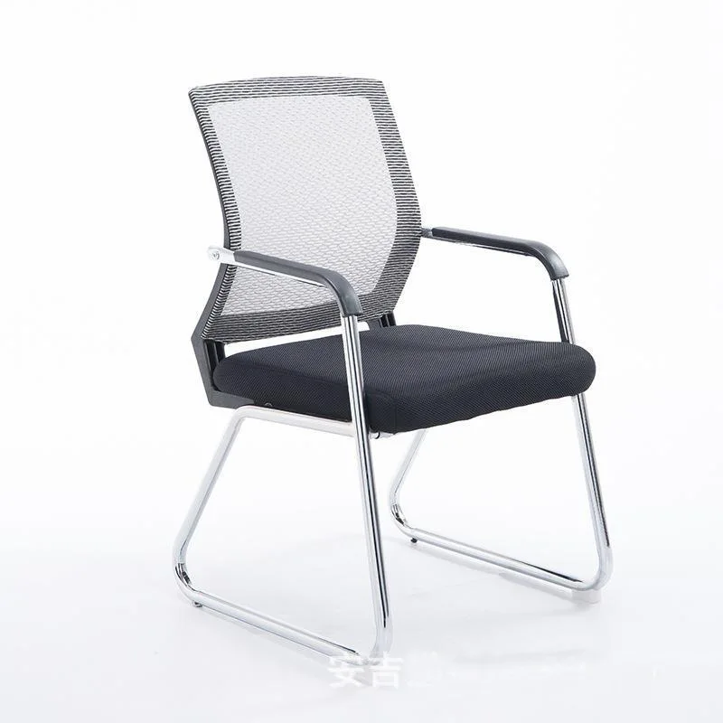 Modern office chair ergonomic mesh bow iron frame manual height adjustment