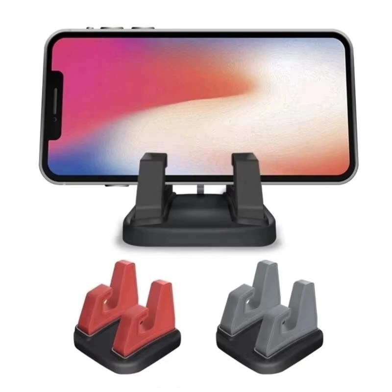 

0XXD Silicone Enhanced Car Dashboard Mount Support Stand Phone Holder Easy Relocation