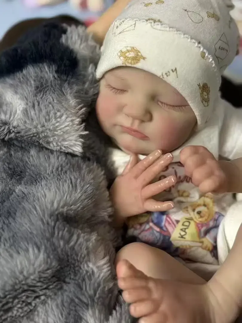 

DLS индивидуальная ограниченная поставка 17 дюймов Reborn Baby Quinlyn уже готовая кукла Рождественский подарок