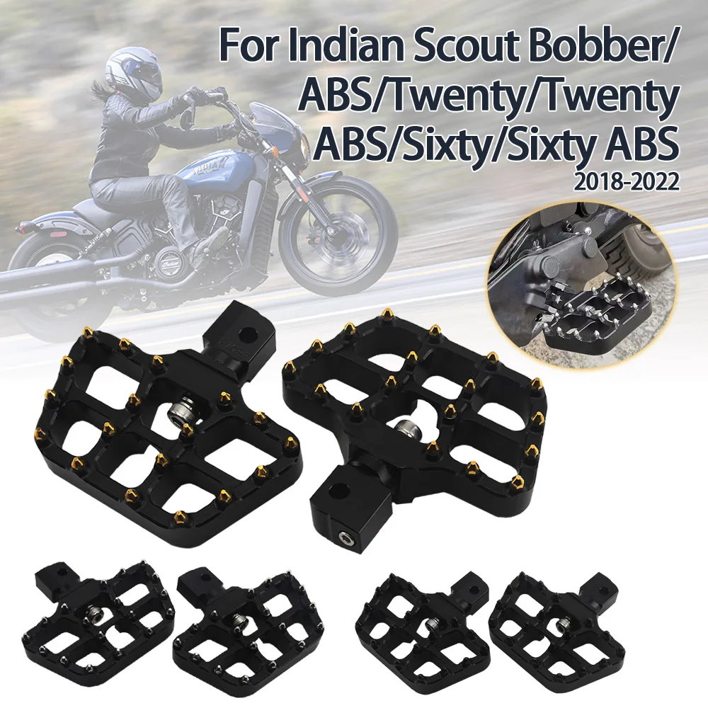 

Motorcycle Front Foot Controls Adjustable Foot Pegs Rotatable Foot Rest Footpegs For Scout Bobber Sixty Twenty ABS 2018-2022