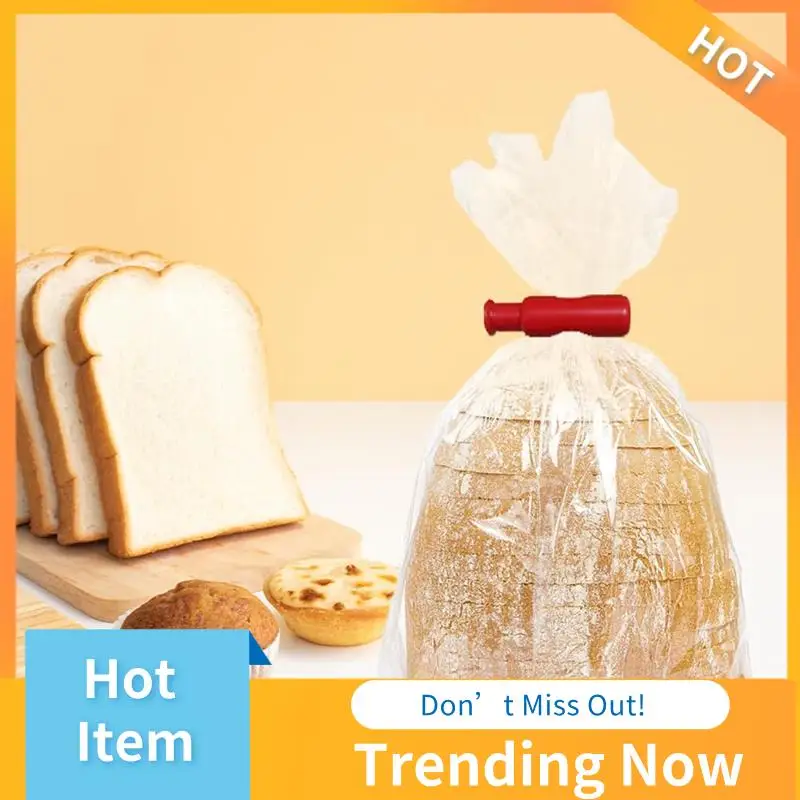 

AB08-24PCS Bag Clips, Snack Bread Sealing Clip, Squeeze And Lock Bread Bag Clips For Food Storage, Plastic Bag Clip