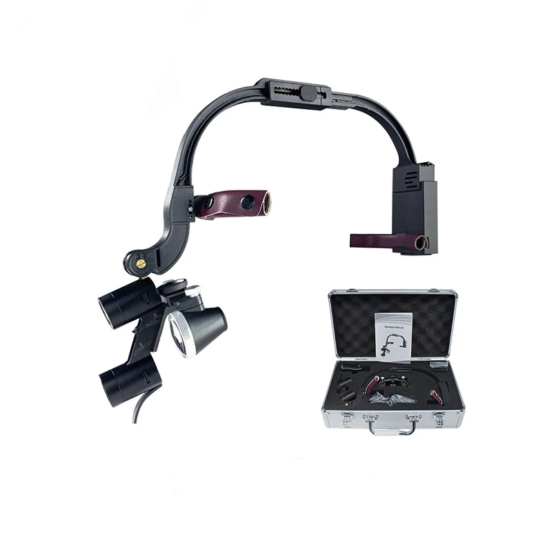 

Dental Loupes LED Headlight Binocular Loupes 2.5X/3.5X Headband Ajustable Dentist Surgical Headlamp den tistry Surgery Magnifier