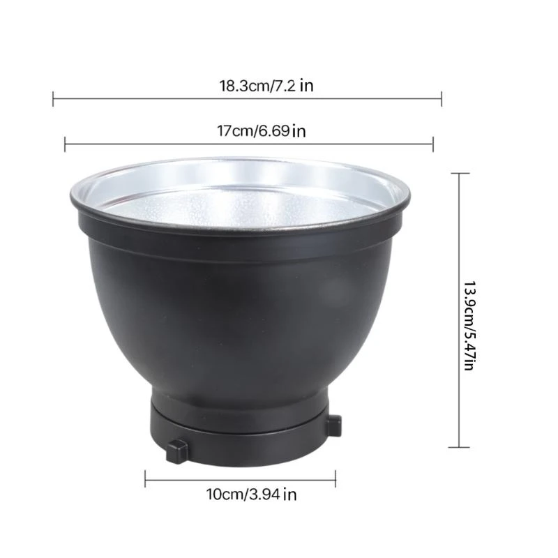 Standard Reflector Diffuser Cover Lamp Shade Dish 55° Light Bowen Mount - view 4