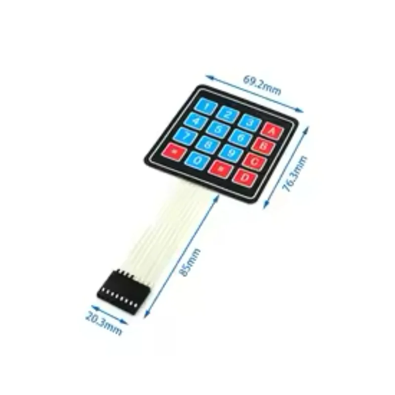 لوحة مفاتيح مصفوفة غشائية 3x4/4x4 - متوافقة مع Arduino وESP32 وESP8266 وRaspberry Pi