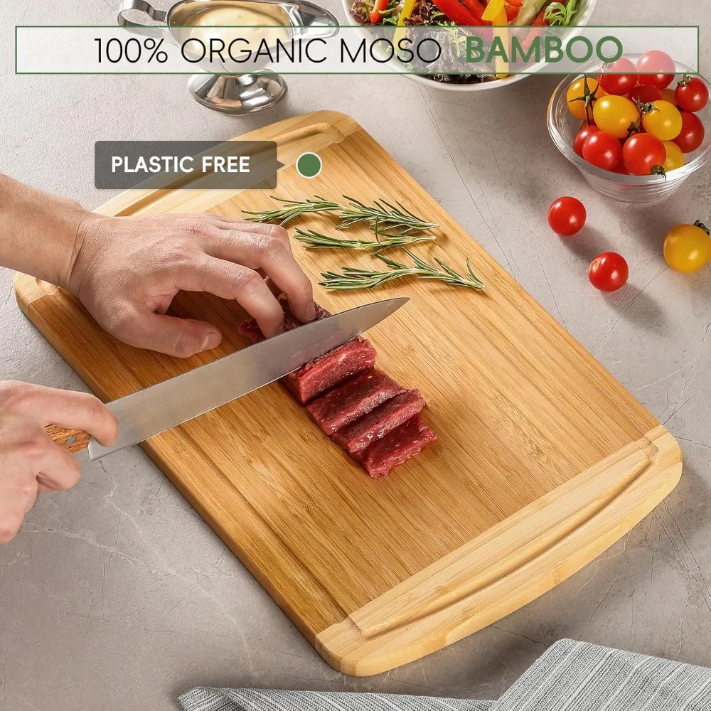 Large Wooden Cutting Board for - مراجعة Meal Prep Organic وسعره