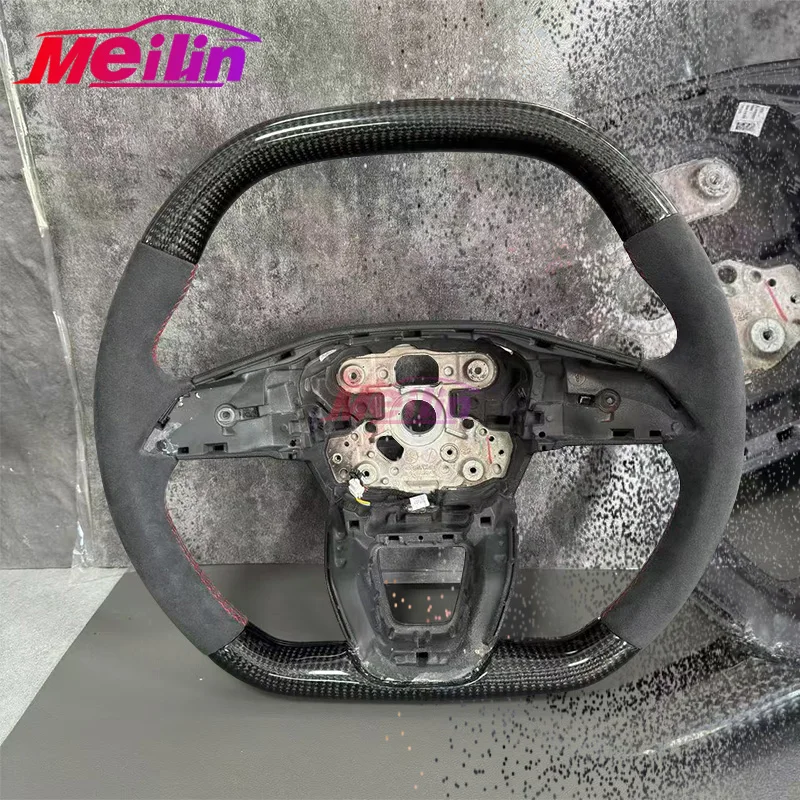 Passend für Audi A5L Etron/GT B10 Lenkrad mit perforierten Paddeln und Kohlefaser-Lenkrad