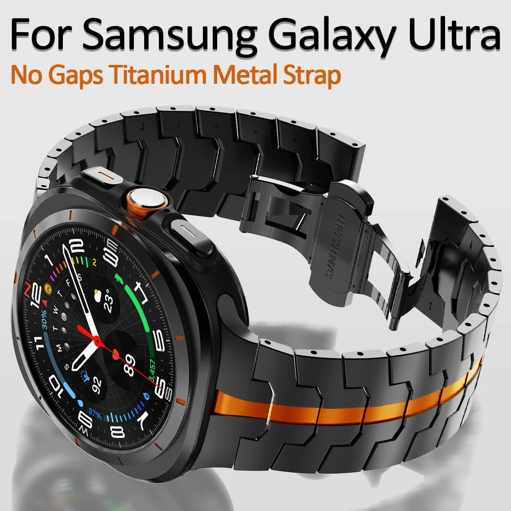 

Titanium Link Bracelet for Samsung Galaxy Ultra Watch 47mm Metal Luxury Strap for samsung 7 ULTRA 47MM GALAXY ultra Band Correa