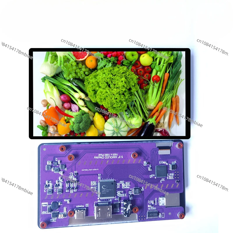 5.5 Inch OLED Display Horizontal Screen HDMI Fully Compatible 1920*1080 Capacitive Touch Film DIY