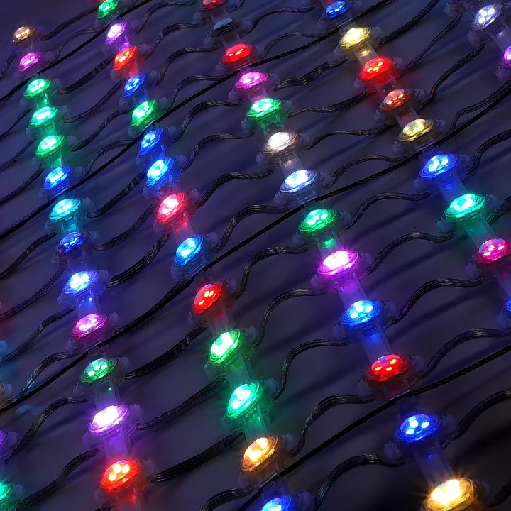 LED Net Mesh Point Lights IP66 Waterproof Outdoor Fairy Lights Wedding Party Home Garden Camping Decoration Permanent Outdoor