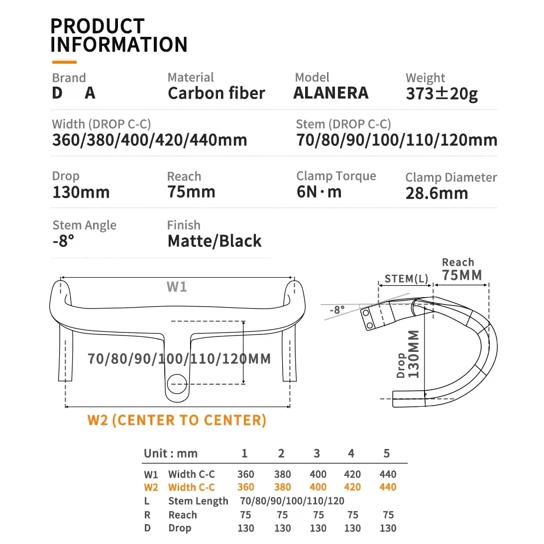 DA Road Bike Handlebar | Fits Traditional/DCR/D-Shape Frames, Full Internal Cable Routing | Professional Bicycle Maintenance