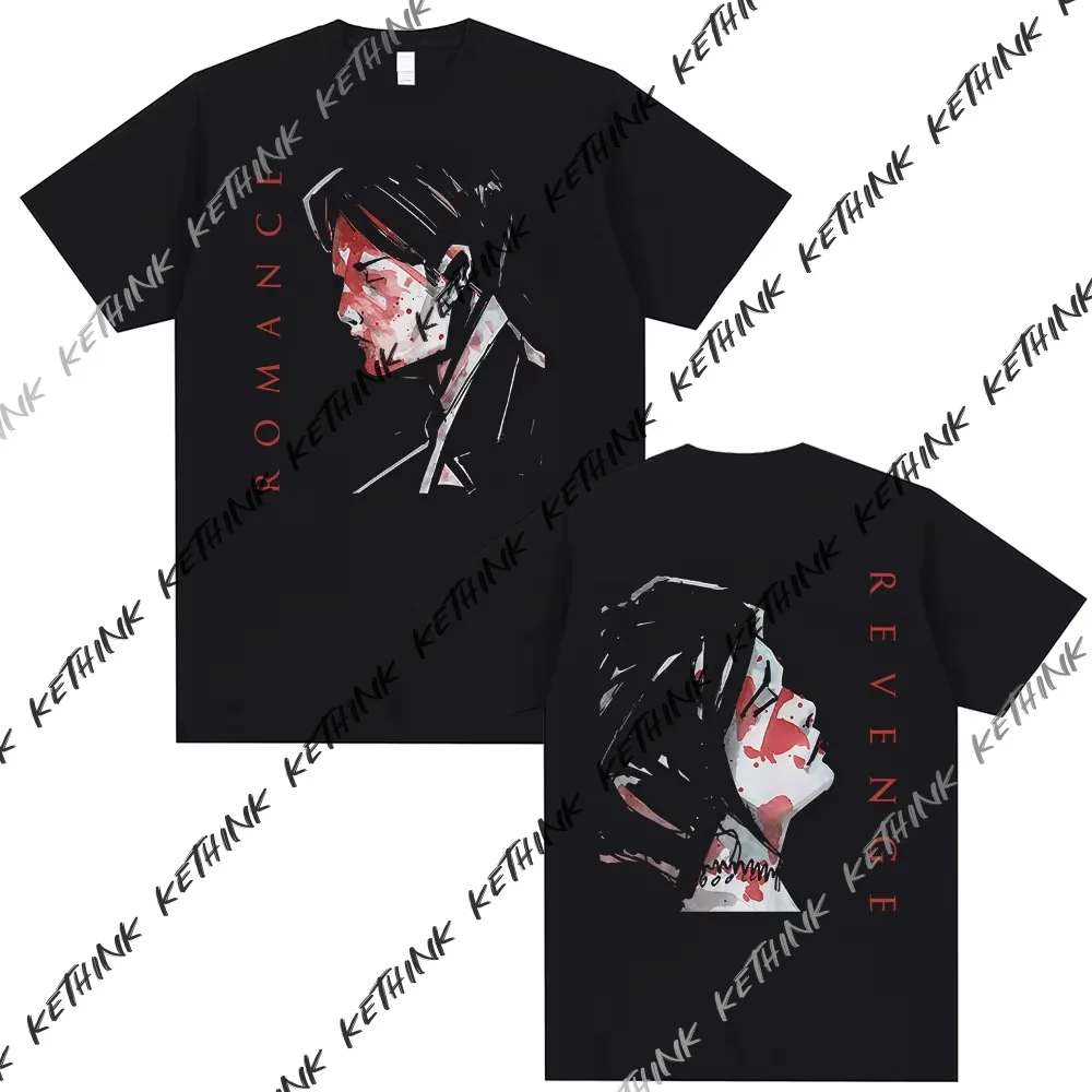 بلدي الكيميائية الرومانسية الفرقة تي شيرت ثلاثة هتاف ل الحلو الانتقام تي شيرت مطبوع الصيف الرجال النساء روك الشرير ايمو قصيرة الأكمام تيز #1