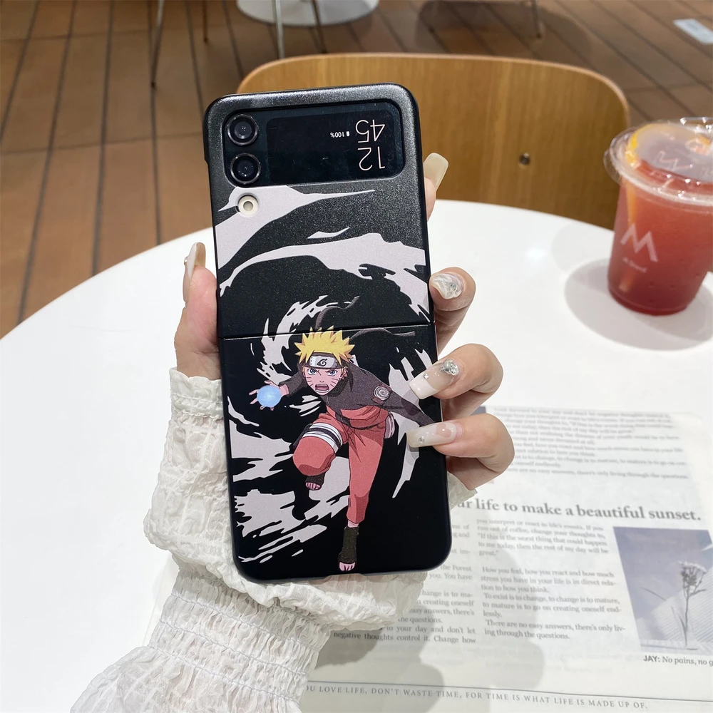 Japan Anime N-NARUTOS Uzumaki Itachi Phone Case For Samsung Galaxy Z Flip 7 6 5 Case Soft TPU Back Cover For Z Flip 3 4 view 5