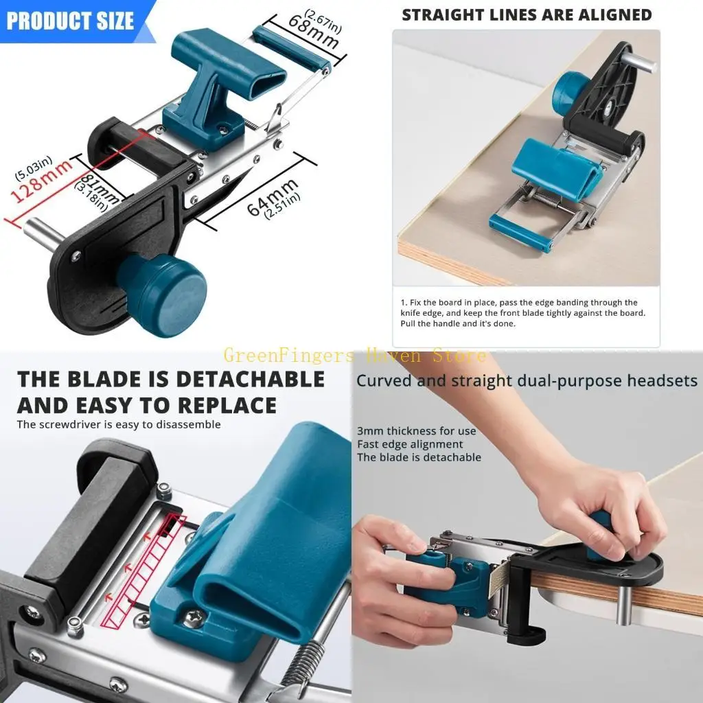 

F68D Ручной триммер для деревообрабатывающих лезвий из нержавеющей стали изогнутые прямые края