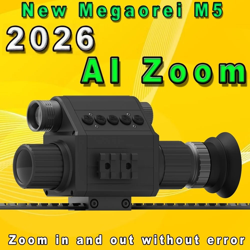 

AI ZOOM 5X 2 million pixel 1080P night vision rifle sight, outdoor optical telescope, tactical shooting animal observation